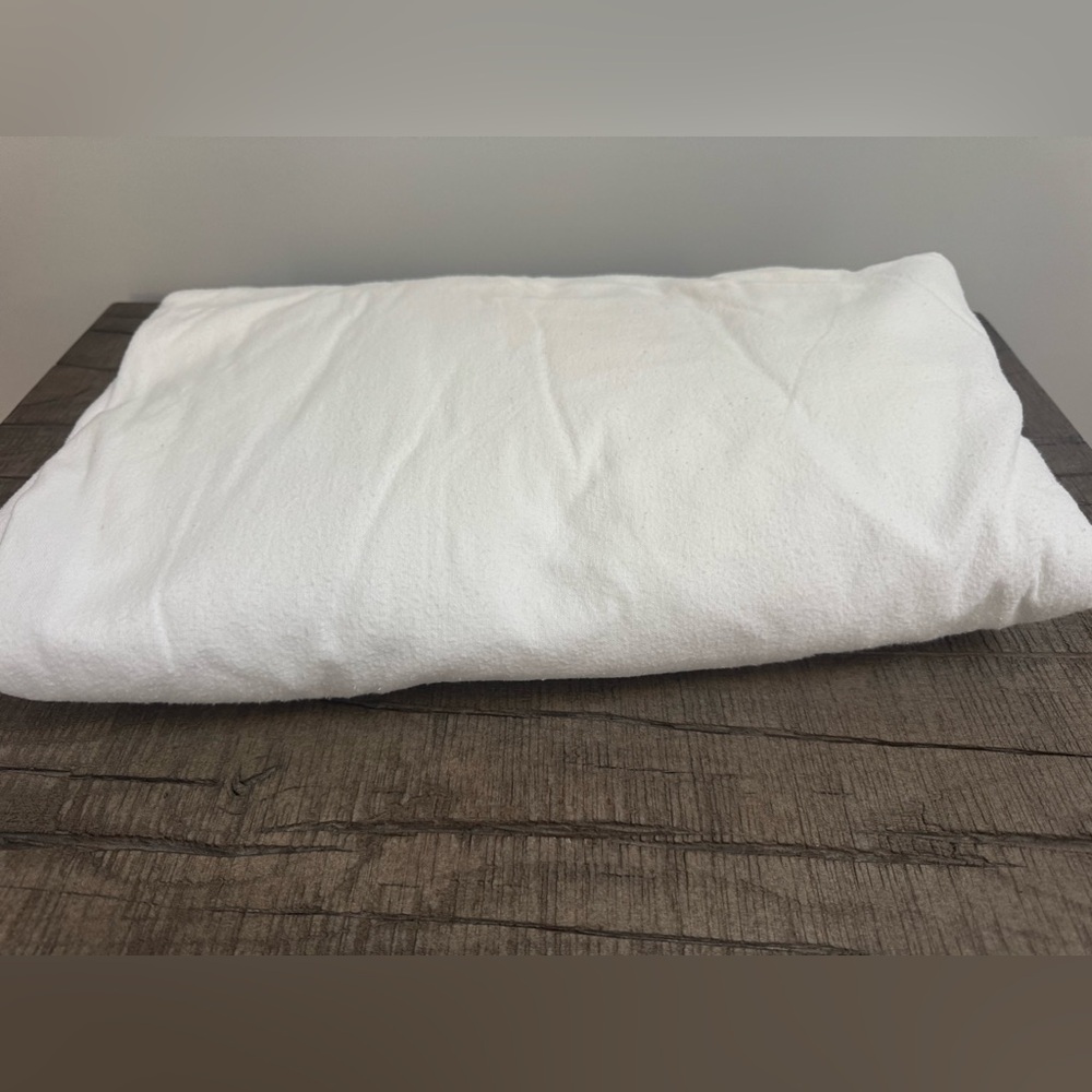 Luxurious White Flannel Fitted Sheet Size King